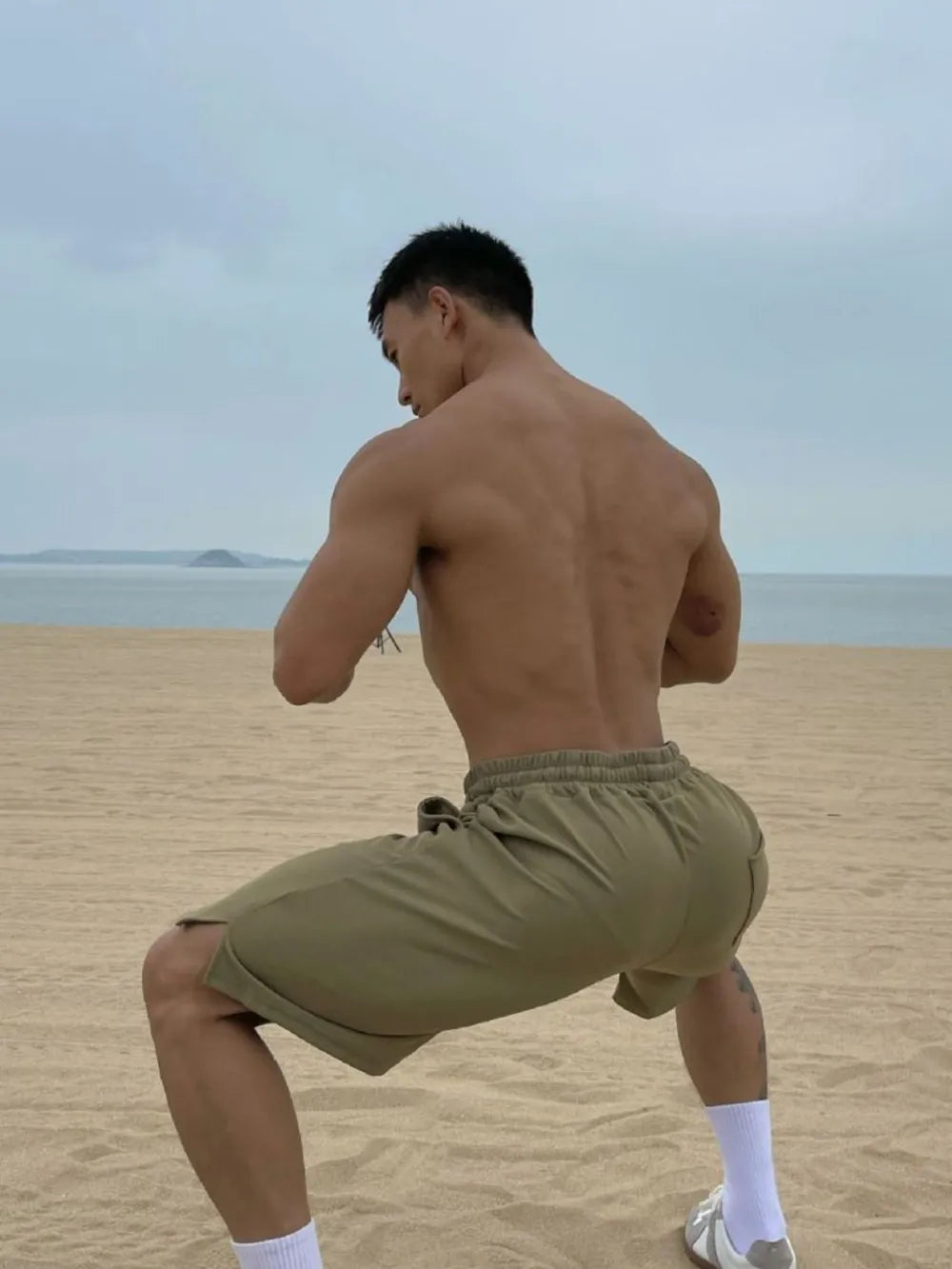 NEWYORKLISTED ATLAS MEN’S COLLECTION: Men's Plus Size Drawstring Shorts with Pockets – Everyday Comfort, Elevated Fit in Moss