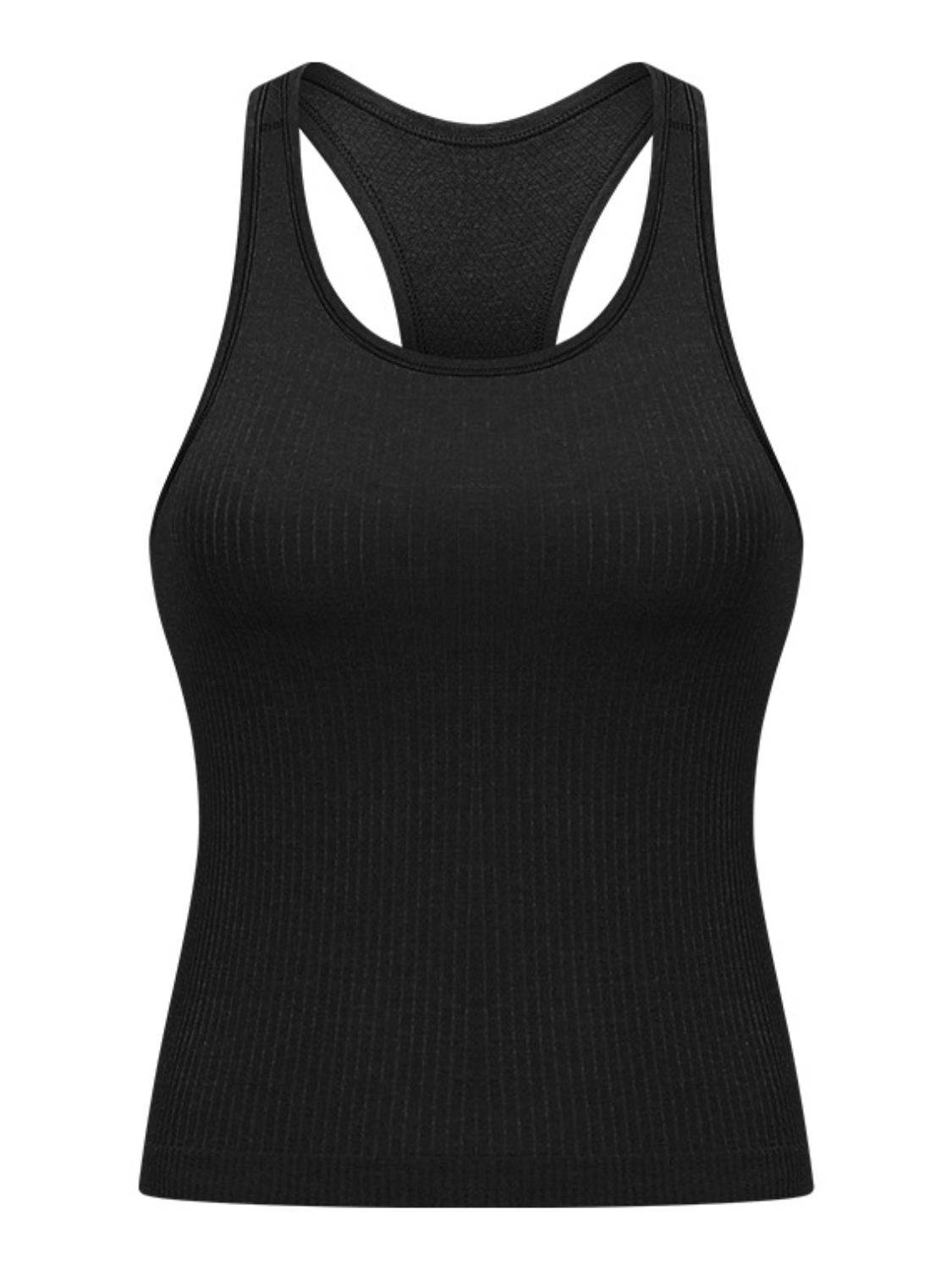 Round Neck Racerback Active Tank: NEWYORKLISTED STYLE COLLECTION - NEWYORKLISTED