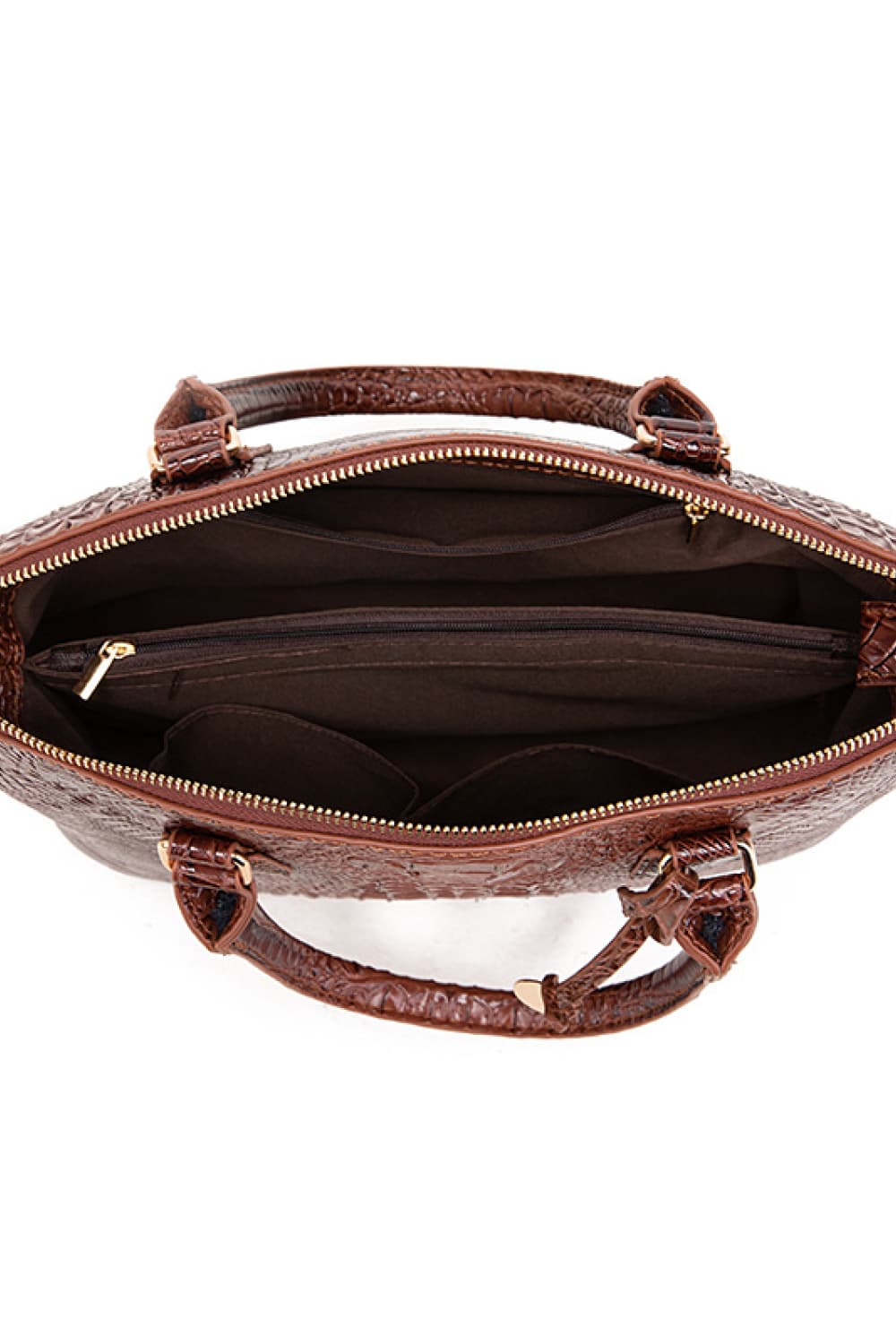 NEWYORKLISTED STYLE COLLECTION: Vegan Leather Crocodile Pattern Handbag - NEWYORKLISTED