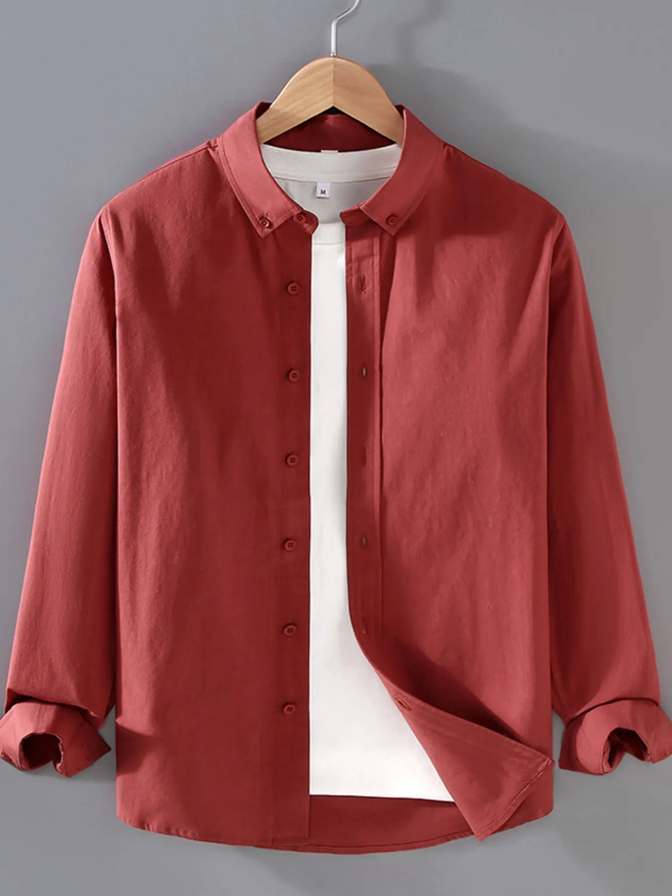 Men’s classic button-up long sleeve shirt from NEWYORKLISTED ATLAS MEN’S COLLECTION, styled for smart-casual versatility