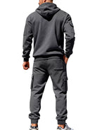 NEWYORKLISTED ATLAS MEN'S COLLECTION – Men's zip-up hoodie and cargo pants two-piece set, product image 12
