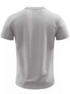 NEWYORKLISTED ATLAS MEN'S COLLECTION: Gray ribbed t-shirt on a white background