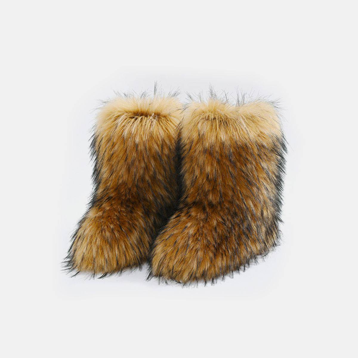 NEWYORKLISTED STYLE COLLECTION: Hug Me Comfort Fuzzy Platform Boots - NEWYORKLISTED