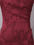 NEWYORKLISTED STYLE COLLECTION: Red floral lace dress on a gray background