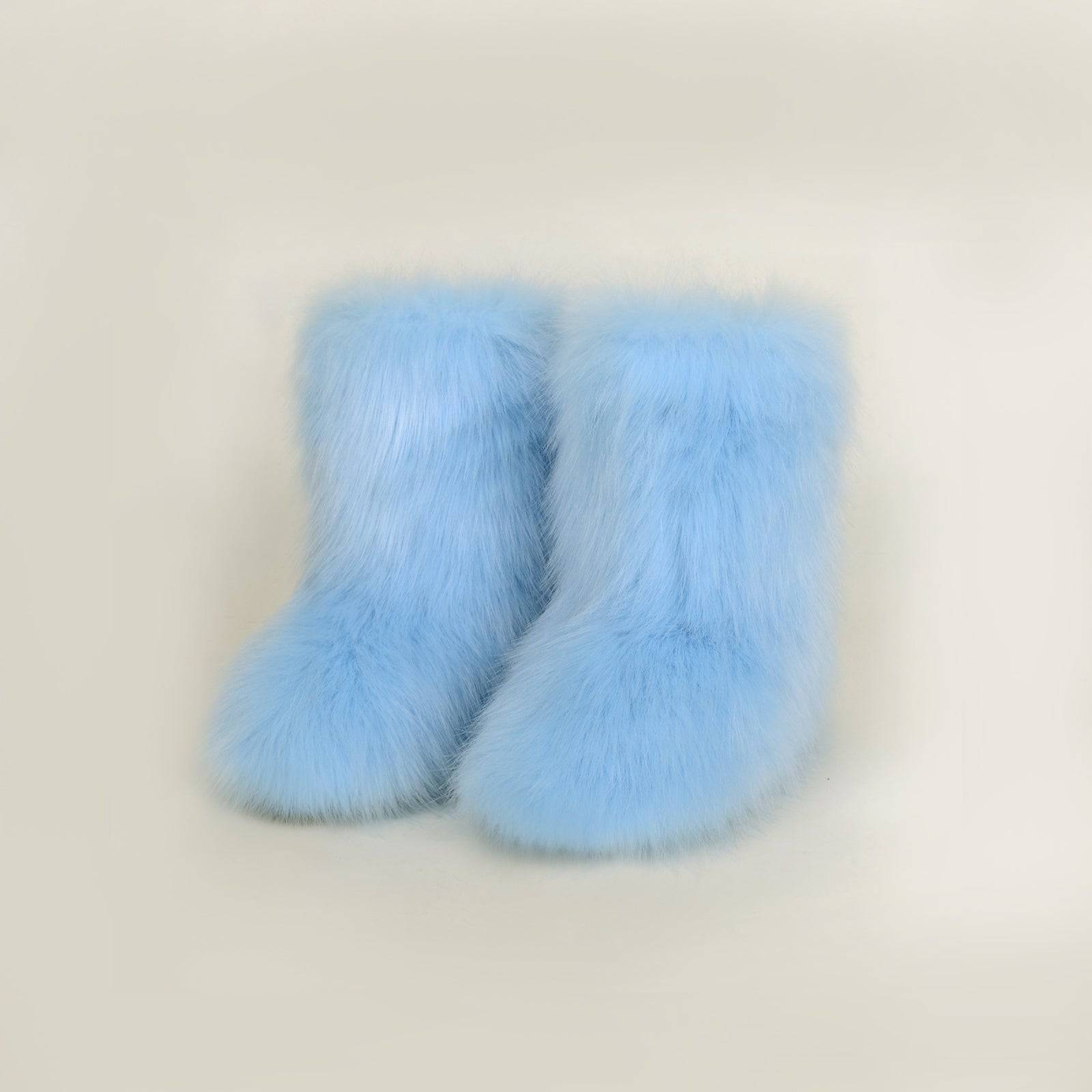 NEWYORKLISTED STYLE COLLECTION: Hug Me Comfort Fuzzy Platform Boots - NEWYORKLISTED