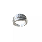 NYLD Glamour Collection: Silver ring on a white background