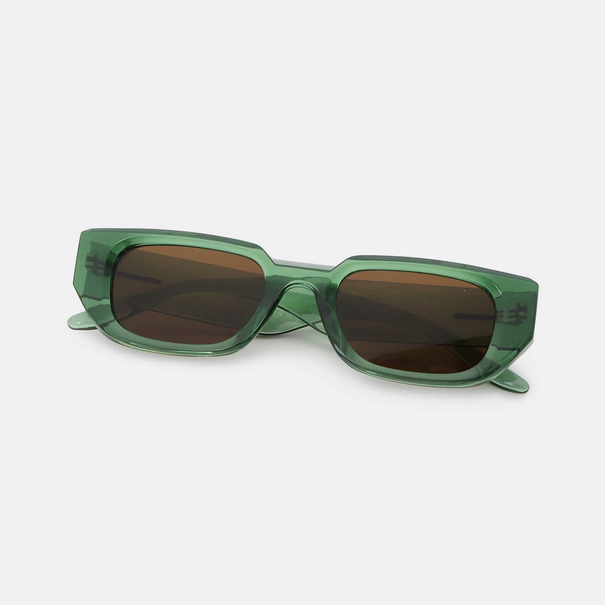 NEWYORKLISTED Colored Frame Rectangle Sunglasses - NEWYORKLISTED