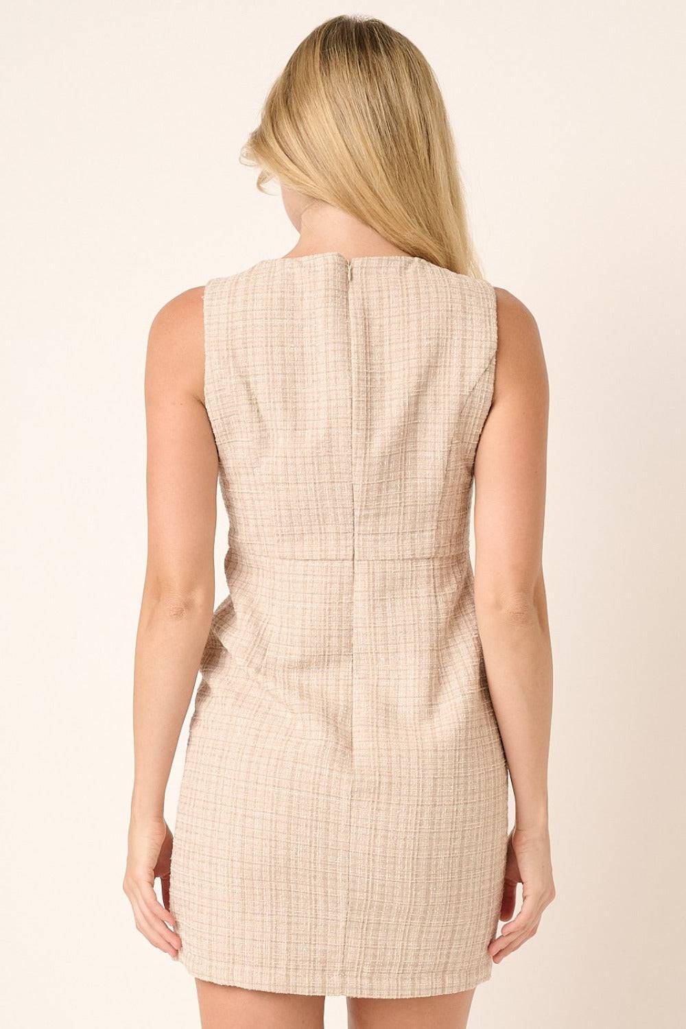 NEWYORKLISTED STYLE COLLECTION: Tweed Sleeveless Mini Dress - NEWYORKLISTED