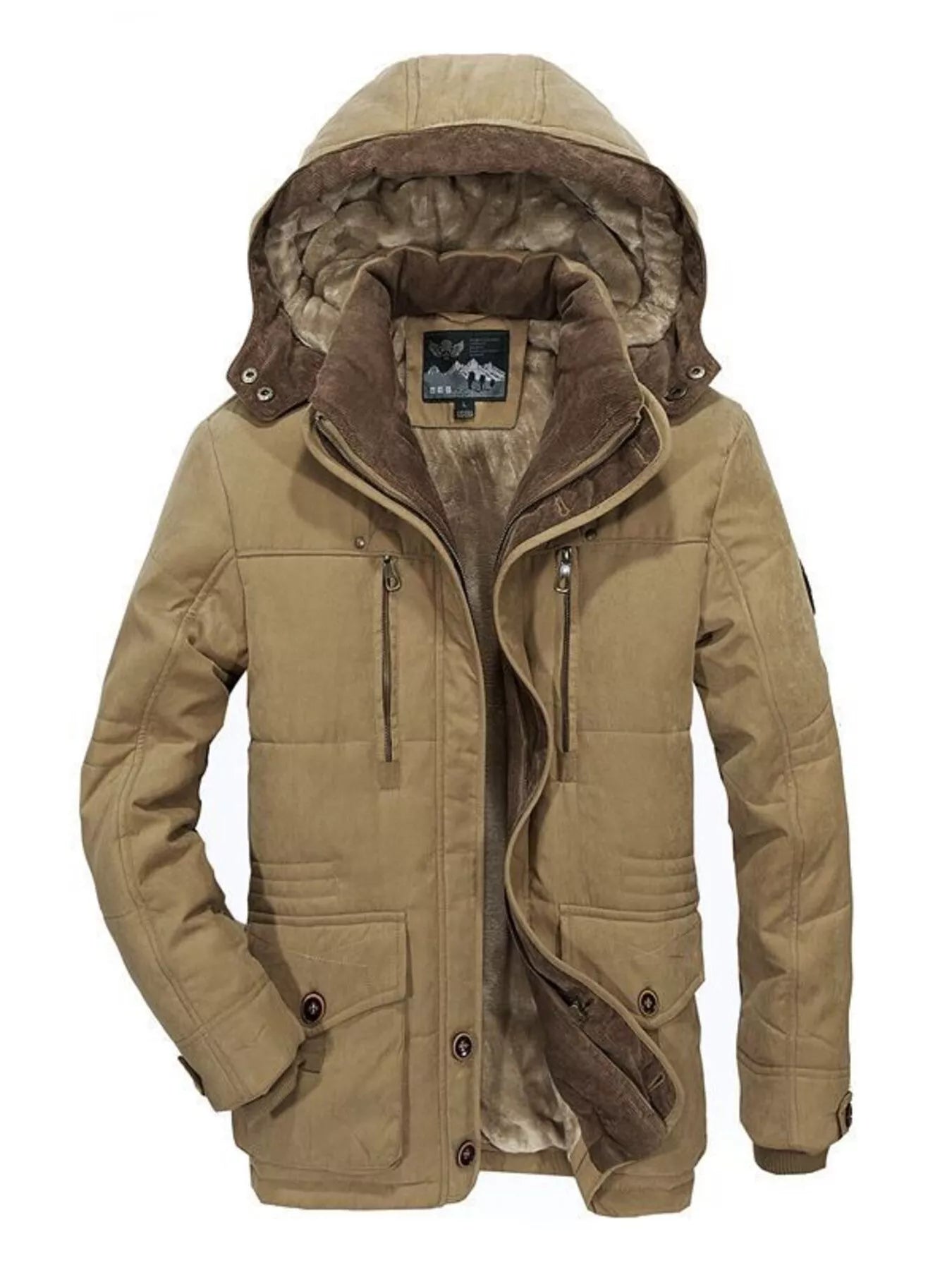 NEWYORKLISTED ATLAS MEN'S COLLECTION – Men's winter hooded parka coat, product image 3