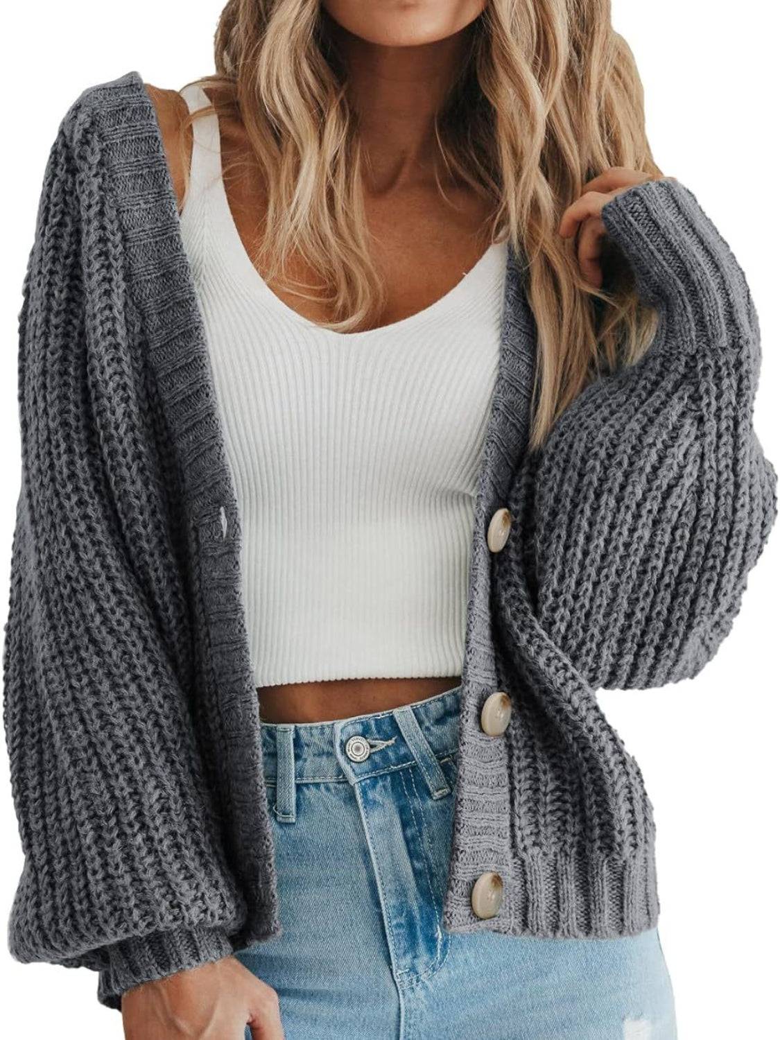 NEWYORKLISTED Style Collection Button Up Long Sleeve Cardigan - NEWYORKLISTED