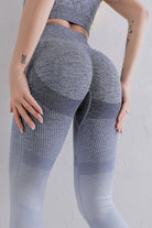 Gradient High Waist Sports Leggings - NEWYORKLISTED
