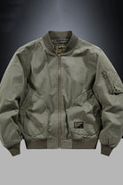 NEWYORKLISTED ATLAS MEN’S COLLECTION: Classic Baseball Collar Bomber Jacket