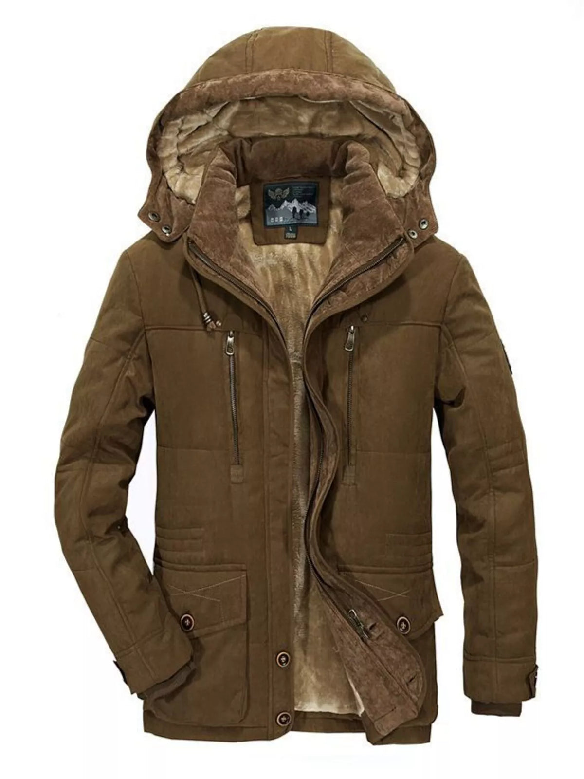 NEWYORKLISTED ATLAS MEN'S COLLECTION – Men's winter hooded parka coat, product image 1