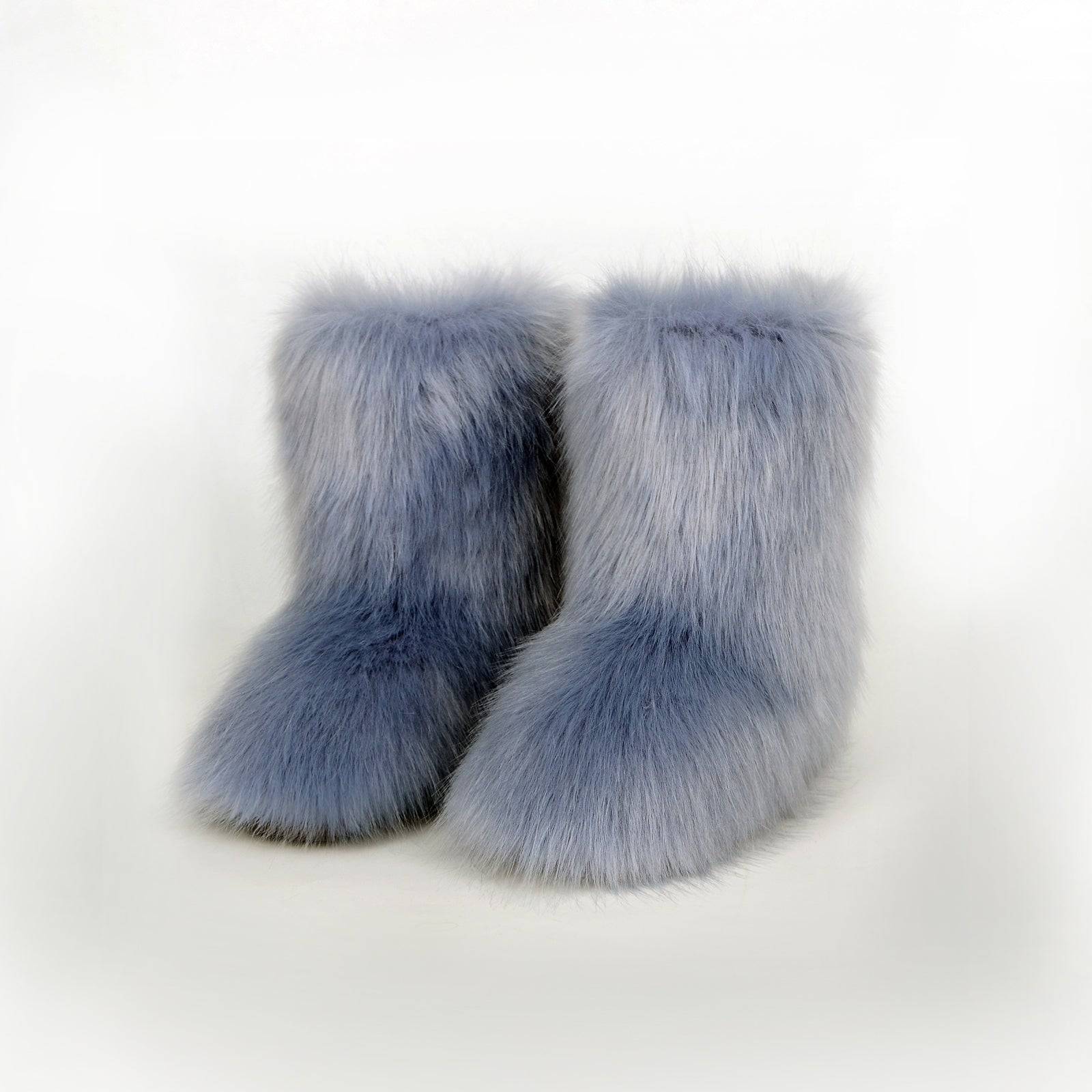 NEWYORKLISTED STYLE COLLECTION: Hug Me Comfort Fuzzy Platform Boots - NEWYORKLISTED