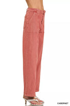 NEWYORKLISTED Style Collection: Pink pants on a white background with 'CABERNET' branding.