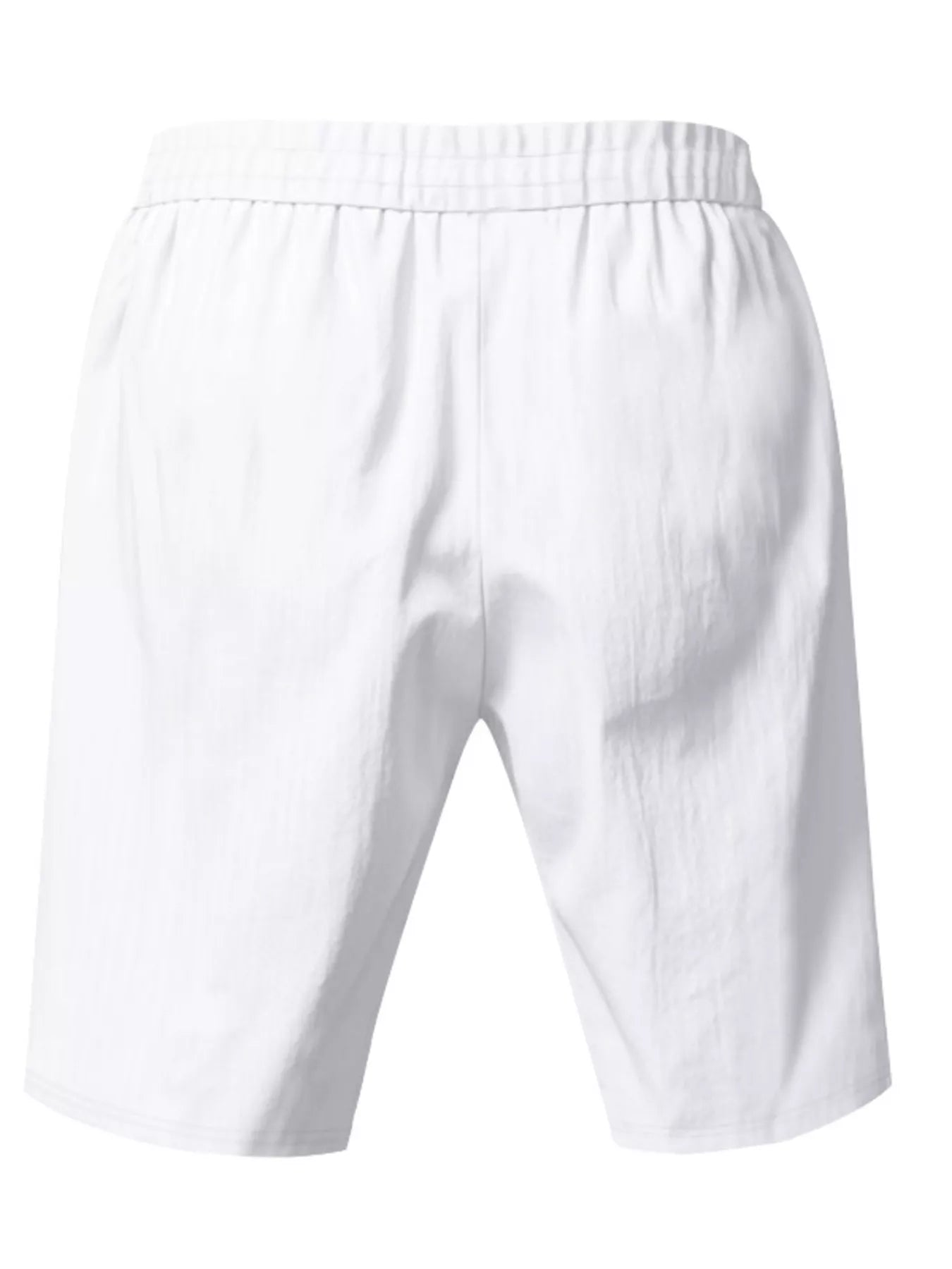 NEWYORKLISTED ATLAS MEN'S COLLECTION: White shorts on a white background