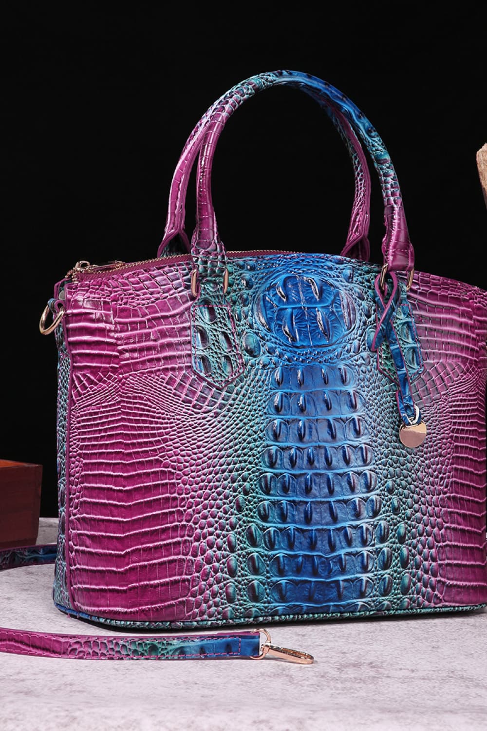 NEWYORKLISTED STYLE COLLECTION: Rainbow Gradient Vegan Leather Handbag - NEWYORKLISTED
