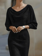 NEWYORKLISTED STYLE COLLECTION: Person wearing a black outfit with a blurred background