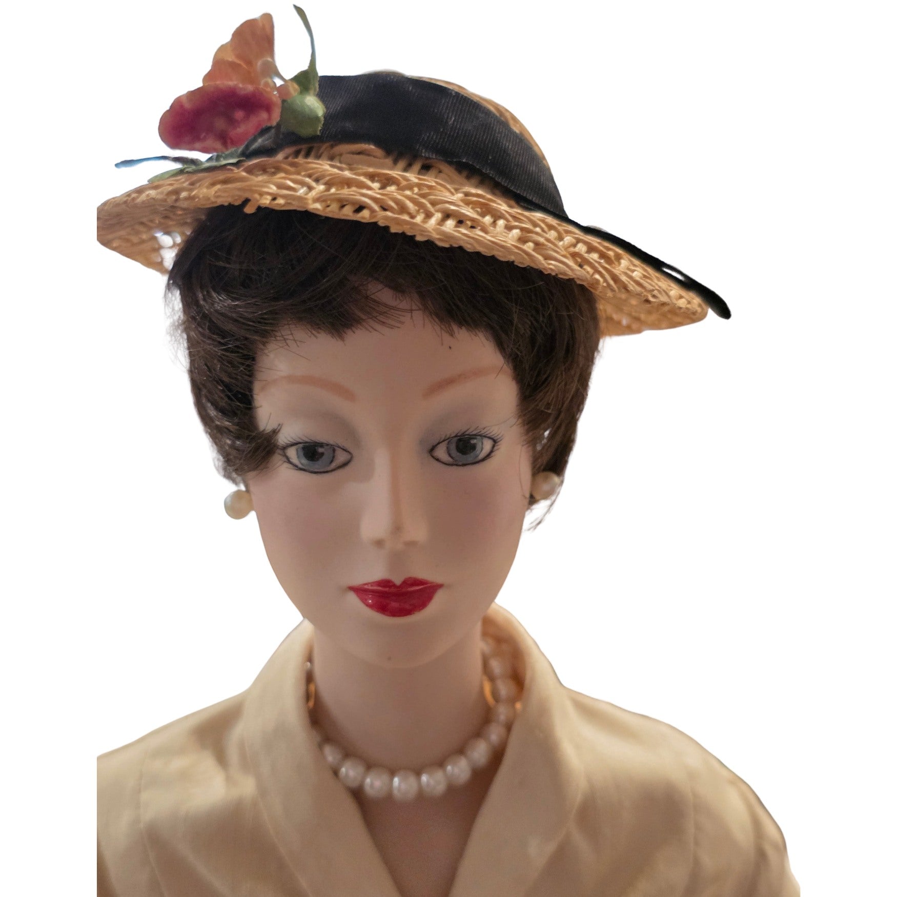 Christian Dior collector doll styled in New Look fashion with pleated black skirt