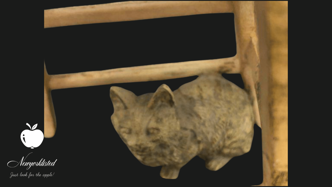 NEWYORKLISTED UNIQUE FINDS COLLECTION: Vintage Juan Clara Figurine: Girl on Chair with Cats – Rare and Original Artwork - NEWYORKLISTED