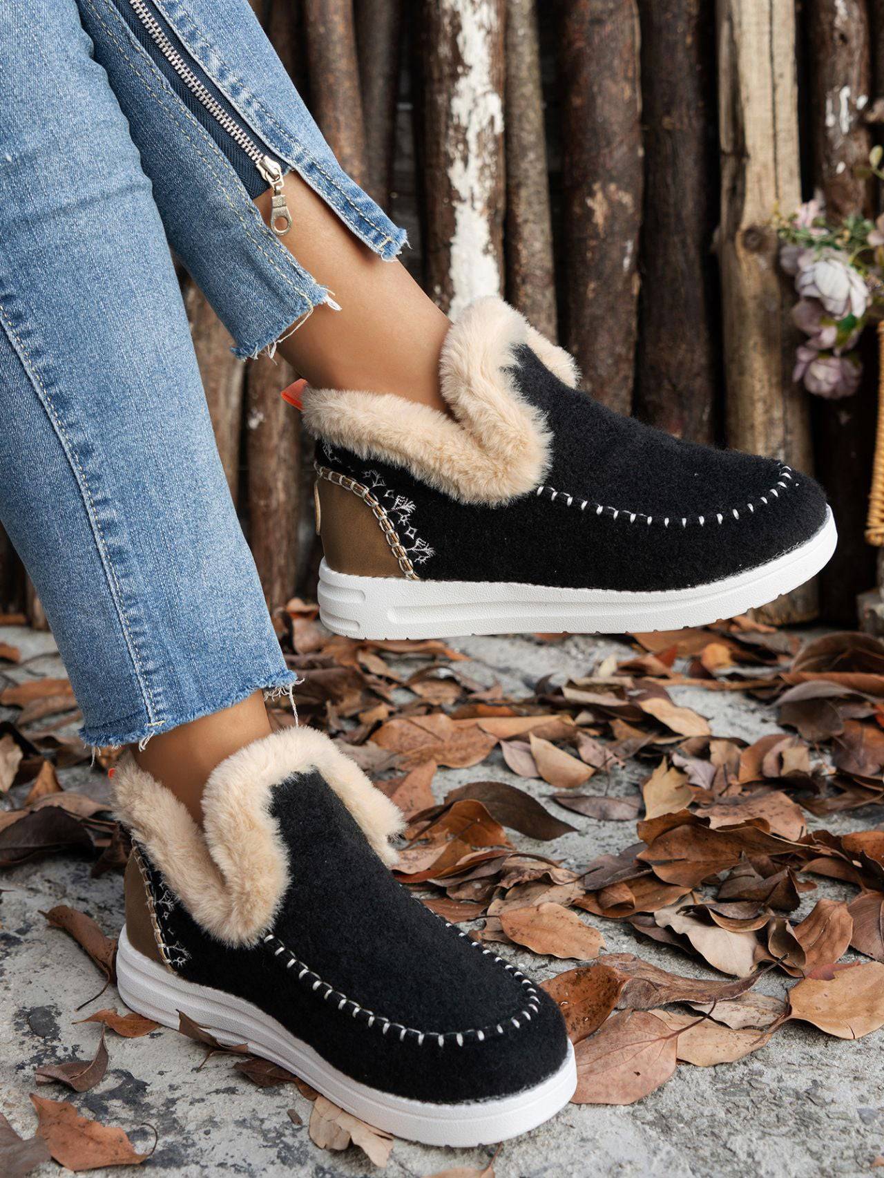 NEWYORKLISTED STYLE COLLECTION: Furry Suede Comfort Flats - NEWYORKLISTED