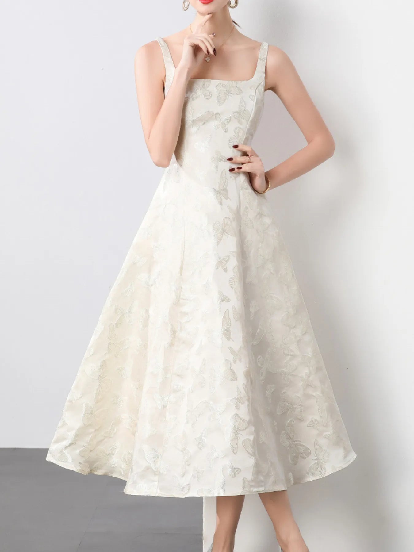 NEWYORKLISTED STYLE COLLECTION: Butterfly pattern A-line dress