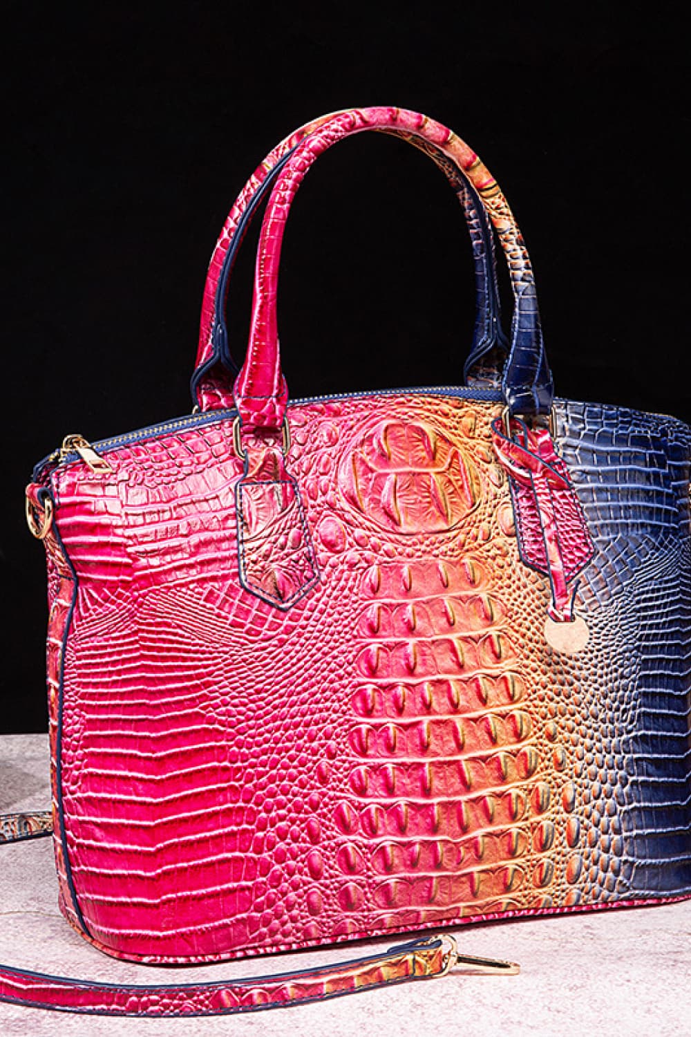 NEWYORKLISTED STYLE COLLECTION: Rainbow Gradient Vegan Leather Handbag - NEWYORKLISTED