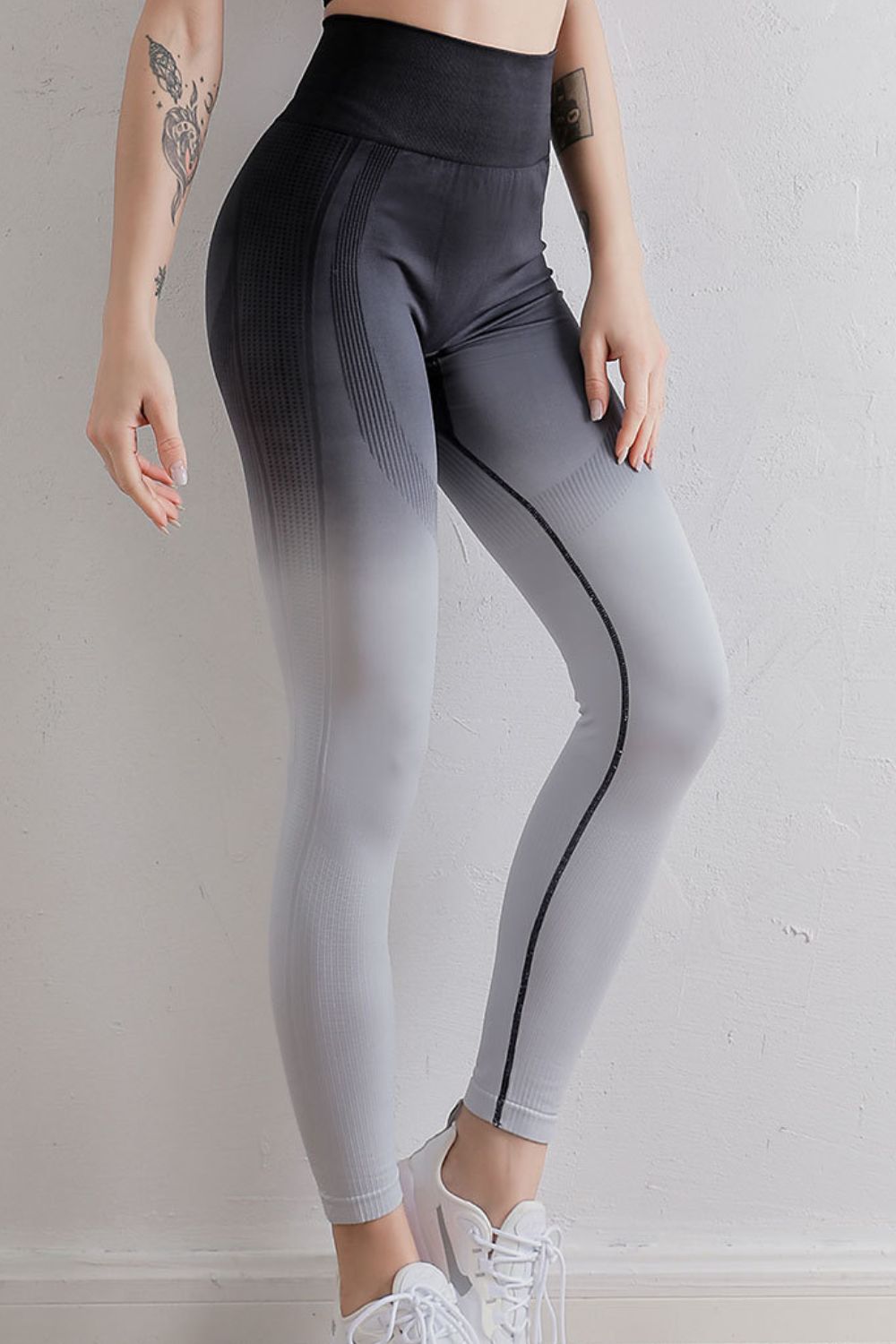 Gradient High Waist Sports Leggings - NEWYORKLISTED
