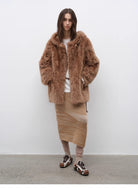 Clouds of Smoke Become Rain Imported Tuscan Hooded Sheepskin - NEWYORKLISTED