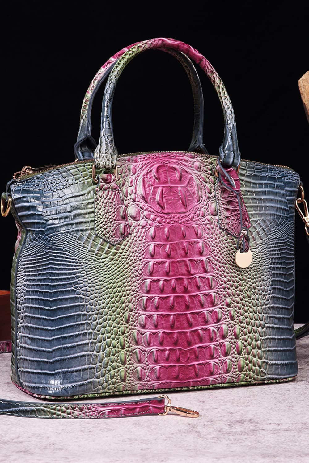 NEWYORKLISTED STYLE COLLECTION: Rainbow Gradient Vegan Leather Handbag - NEWYORKLISTED