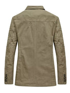 NEWYORKLISTED ATLAS MEN"S COLLECTION: Khaki jacket on a white background