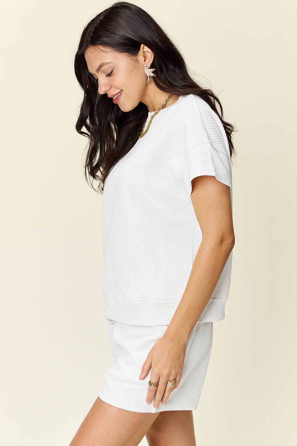 NEWYORKLISTED STYLE COLLECTION: Short Sleeve T-Shirt and Drawstring Shorts Set - NEWYORKLISTED