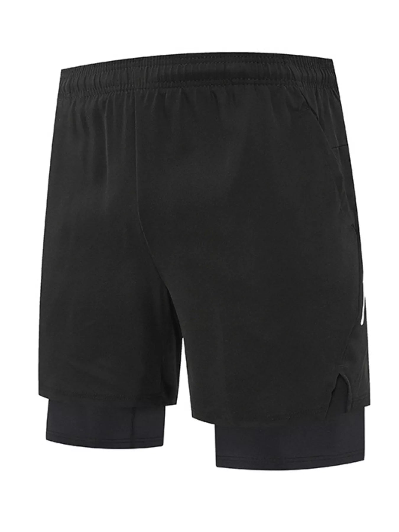 NEWYORKLISTED ATLAS MEN's COLLECTION: Black shorts on a white background