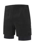 NEWYORKLISTED ATLAS MEN's COLLECTION: Black shorts on a white background
