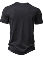 NEWYORKLISTED ATLAS MEN'S COLLECTION: Black t-shirt on a white background