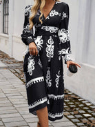 NEWYORKLISTED STYLE COLLECTION: Lantern Sleeve Midi Dress - NEWYORKLISTED