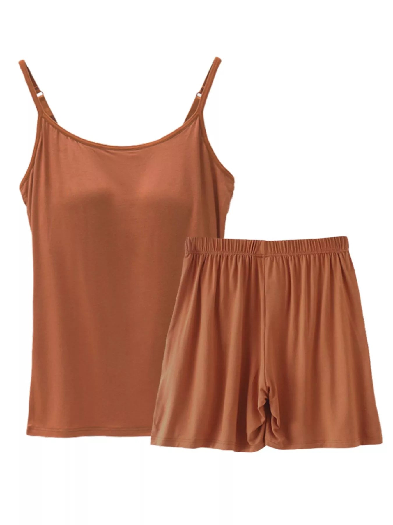 NEWYORKLISTED Intimate Apparel Collection: Brown Cami Set 
