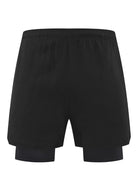 NEWYORKLISTED ATLAS MEN's COLLECTION: Black shorts on a white background