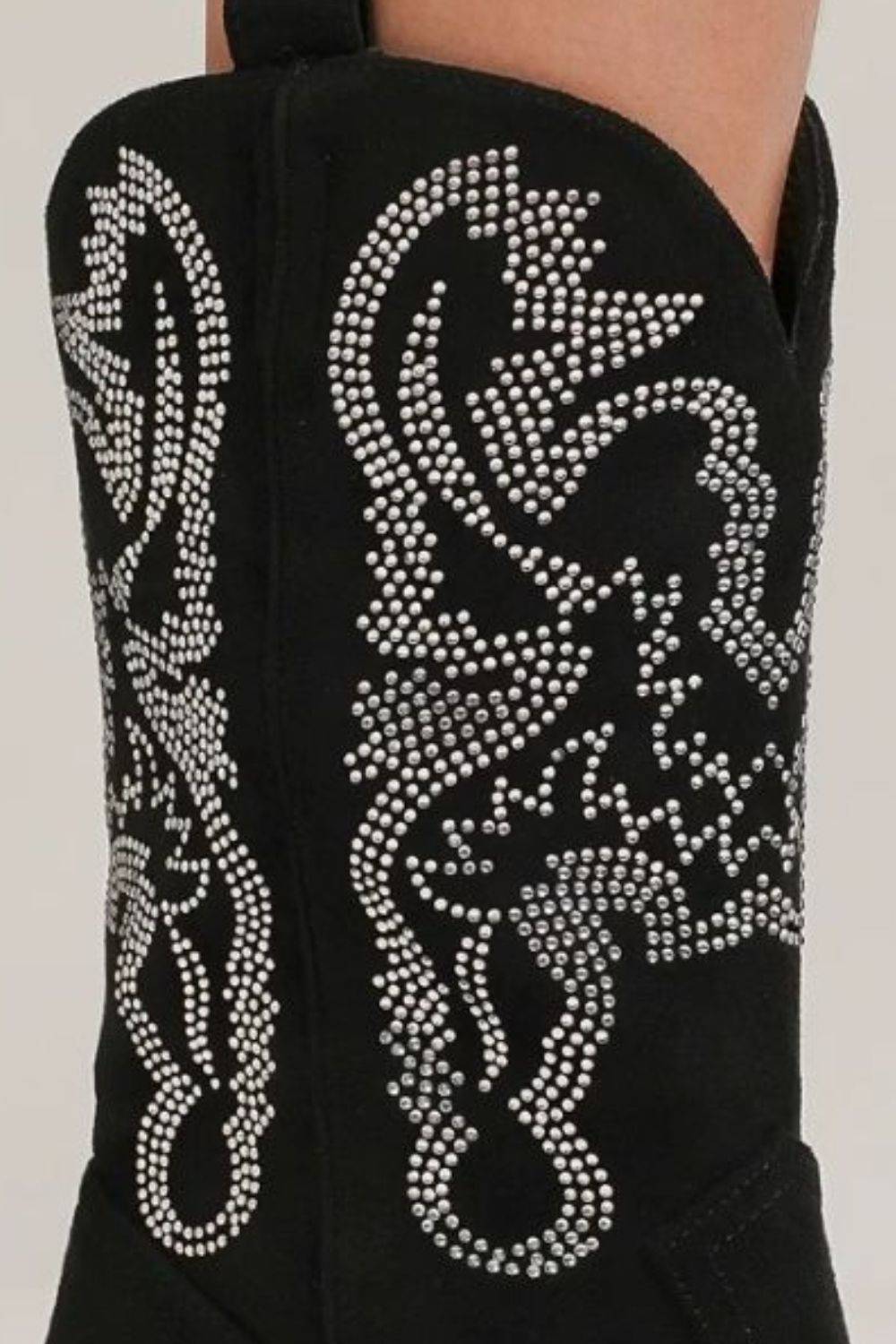 NEWYORKLISTED STYLE COLLECTION: Fashion Rhinestone Detail Point Toe Boots - NEWYORKLISTED