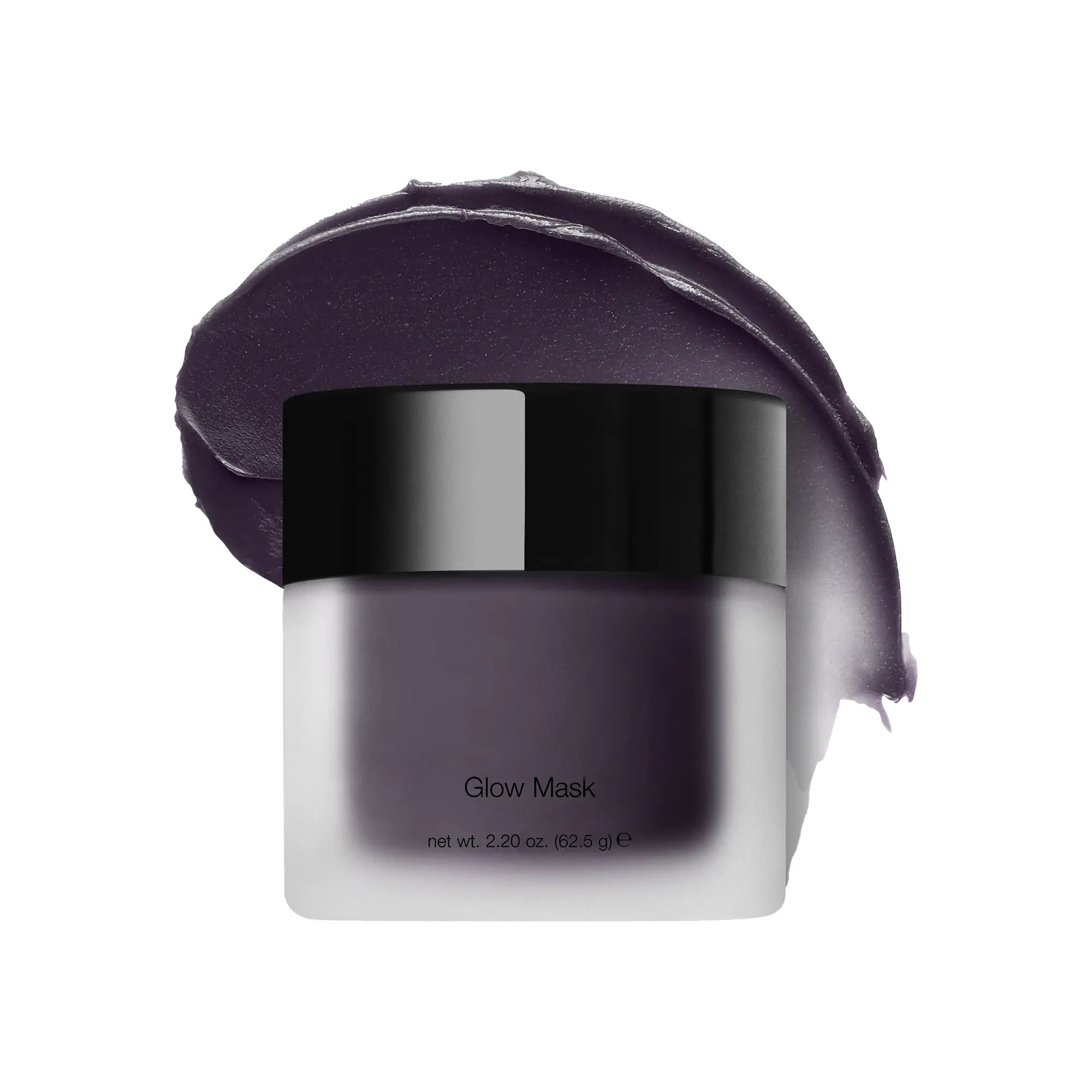 NEWYORKLISTED COSMETIC COLLECTION: Glow Mask: Glow Mask packaging with purple cream on a white background