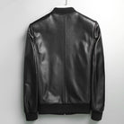 Gendry Genuine Black Aviation Men Sheepskin Real Leather Coat-4