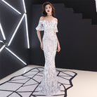 NEWYORKLISTED ELEGANT BRIDE COLLECTION: 2023 Sequin Mermaid Wedding Dress – Sexy Black or White Bridal Gown with Dramatic Silhouette - NEWYORKLISTED