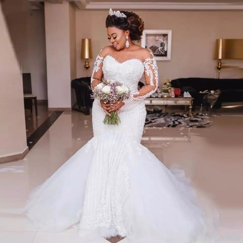 NEWYORKLISTED ELEGANT BRIDE COLLECTION: Vintage Long Sleeve Lace Wedding  Ball Gown
