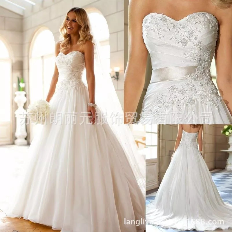 NEWYORKLISTED ELEGANT BRIDE COLLECTION: Strapless Wedding Dress - NEWYORKLISTED