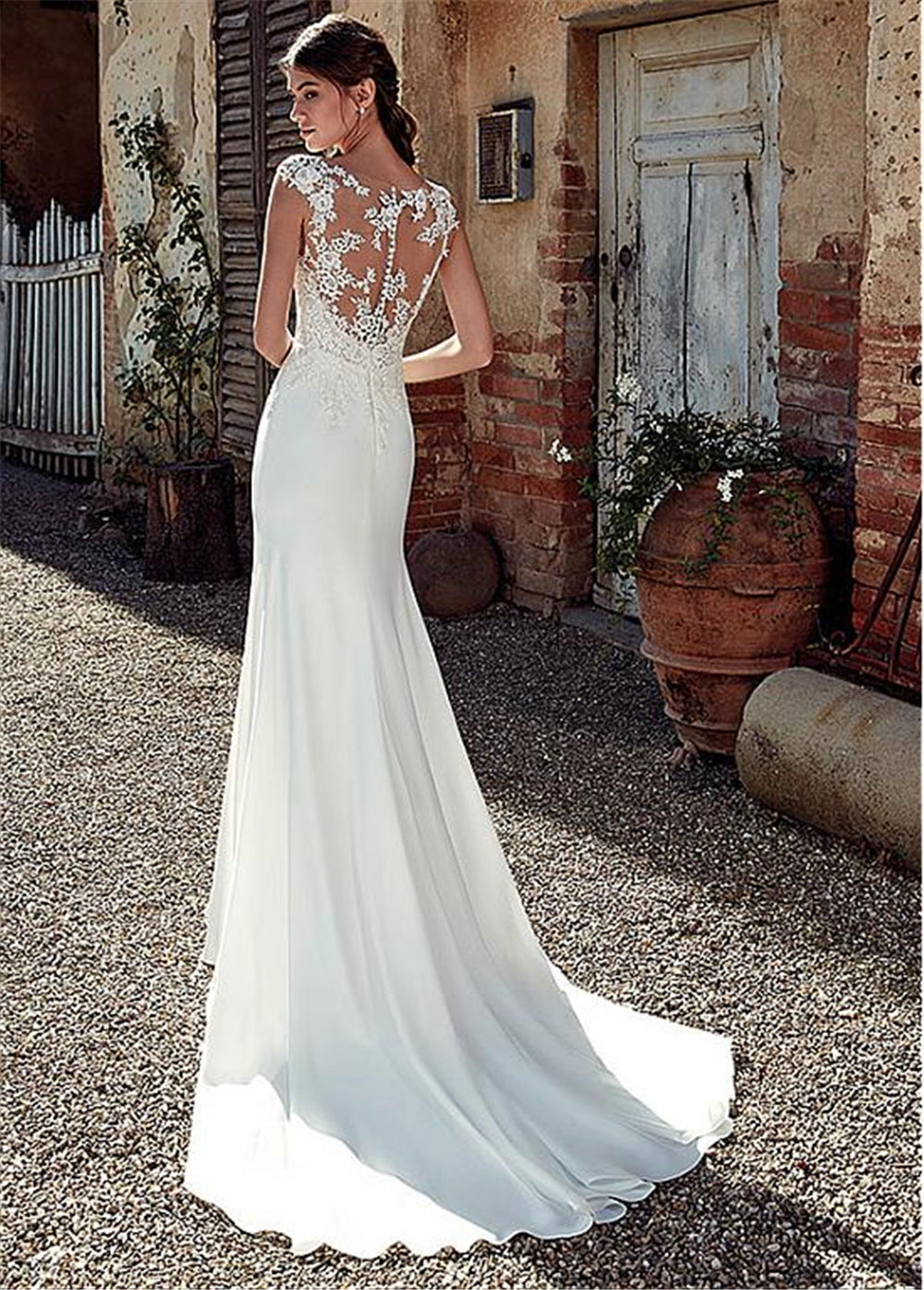 NEWYORKLISTED ELEGANT BRIDE COLLECTION: Lace Mermaid Elegant Wedding Dress - NEWYORKLISTED