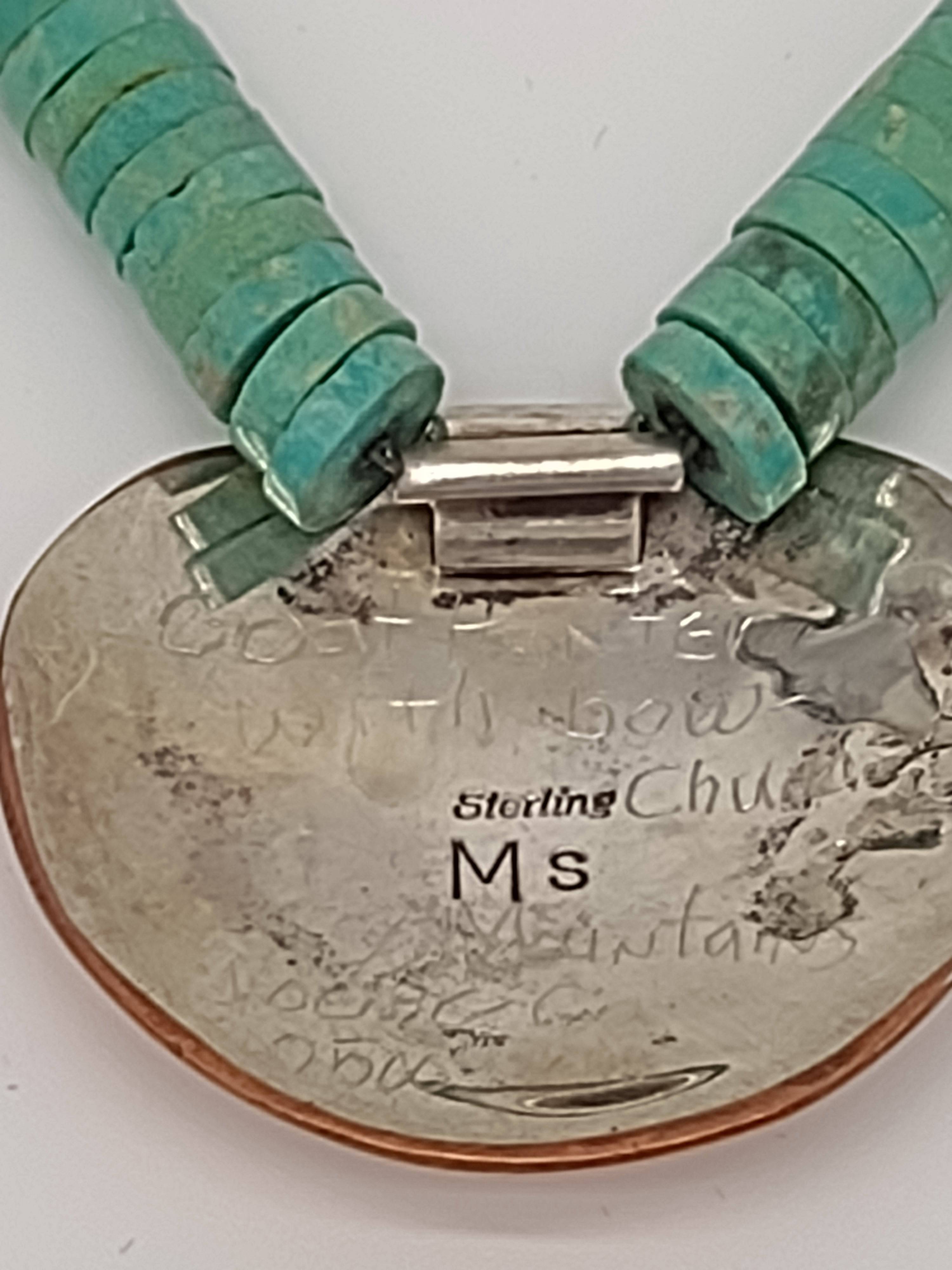 NEWYORKLISTED VINTAGE - Turquoise, Sterling Silver, & Copper Statement Necklace - NEWYORKLISTED