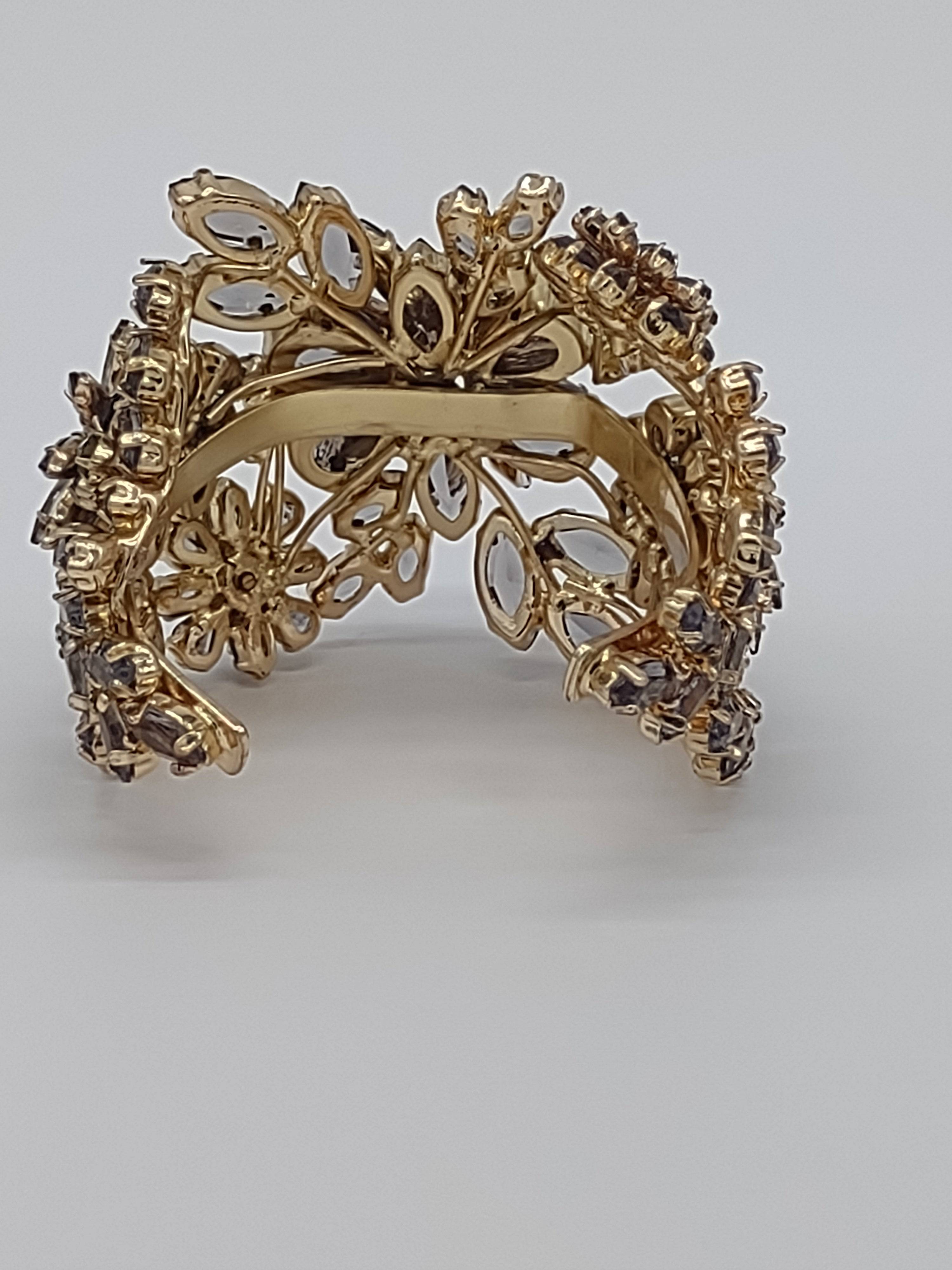 NEWYORKLISTED - Vintage Sparkling Crystal Brillant Cuff Bracelet - NEWYORKLISTED