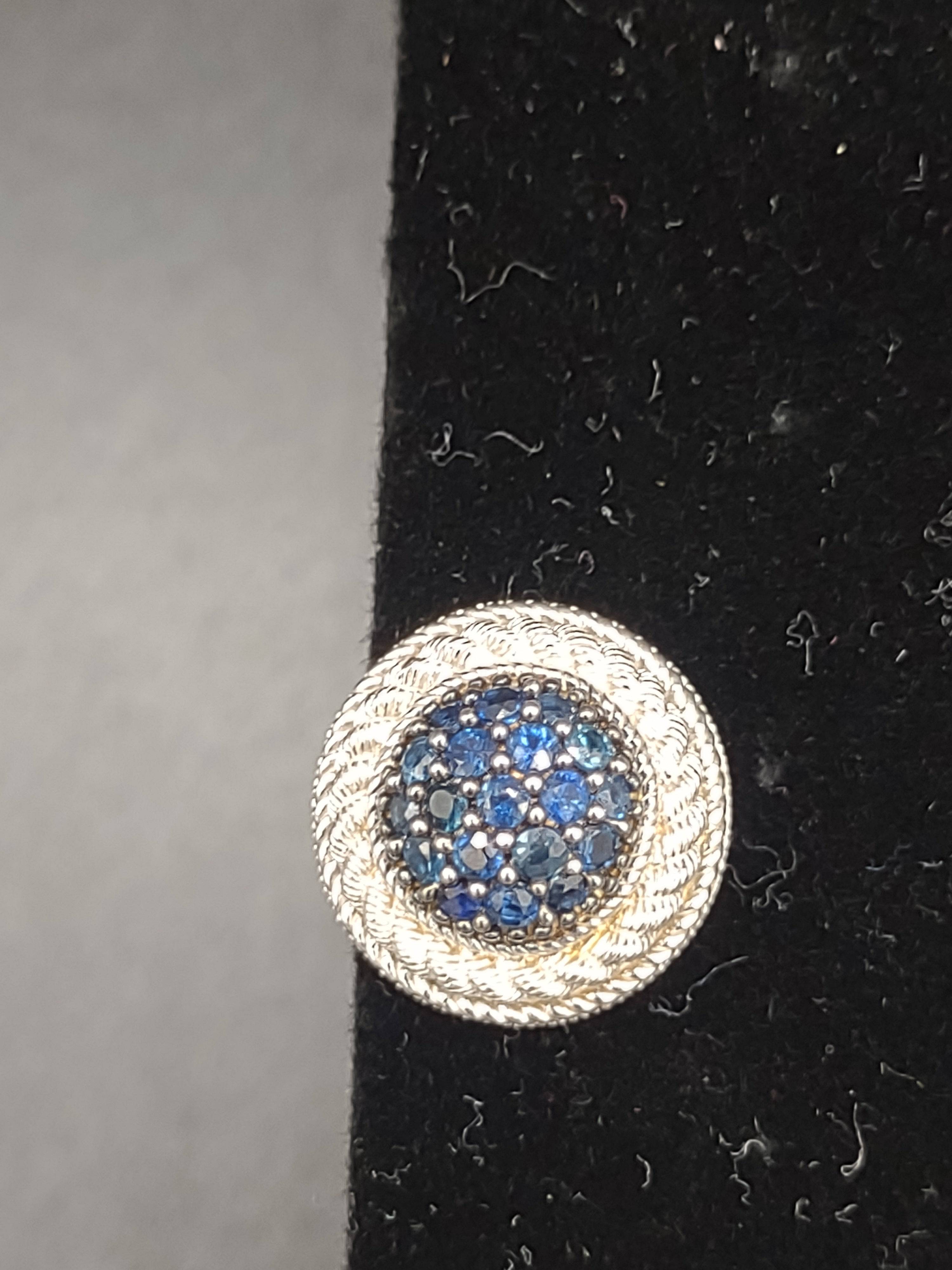 NEWYORKLISTED Vintage Jewelry - Exquisite Vintage Judith Ripka Sterling Silver Druzy Clip-On Earrings - NEWYORKLISTED