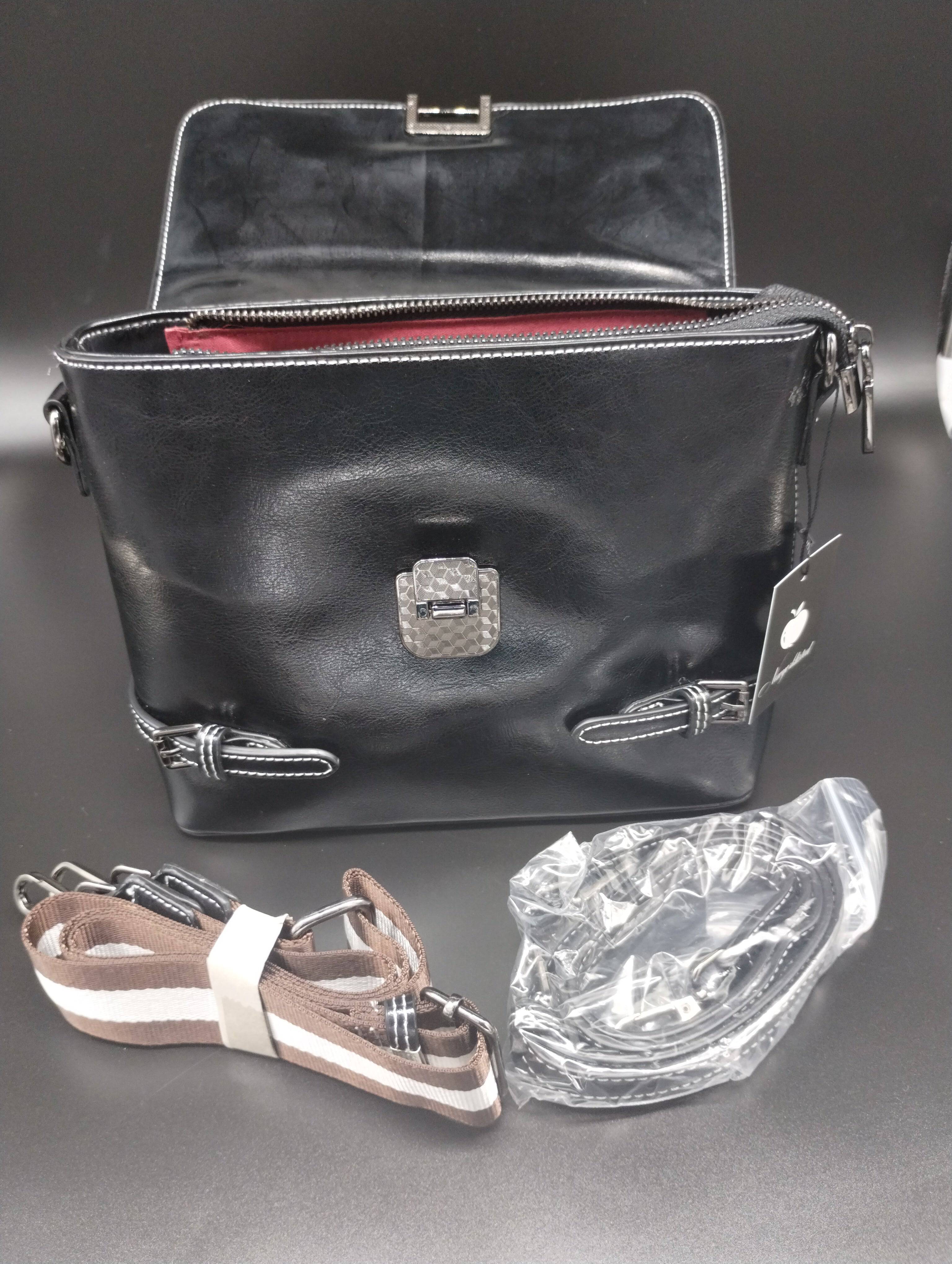 NEWYORKLISTED - Black Leather Handbag - The Michele! - NEWYORKLISTED