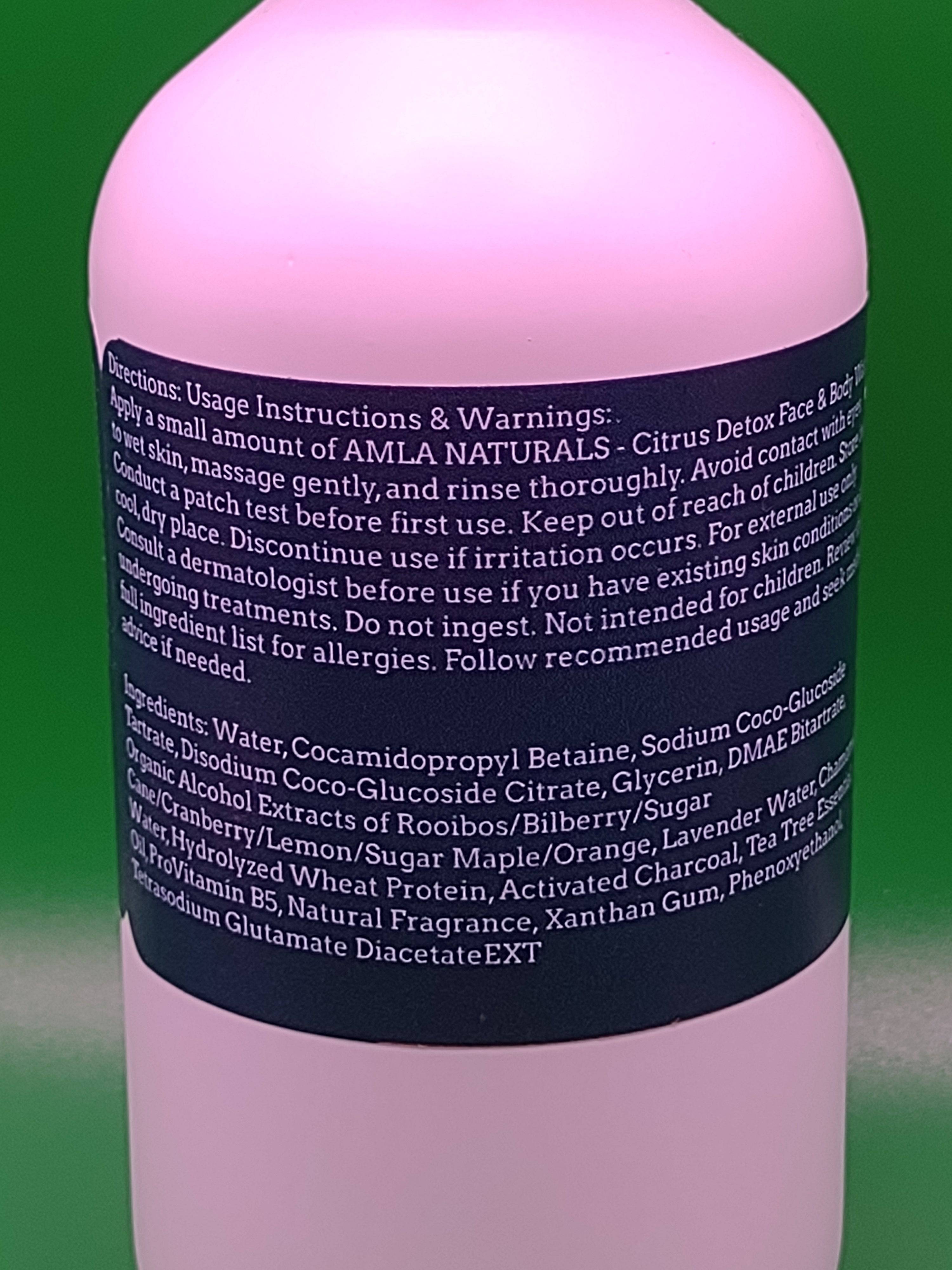 AMLA NATURALS - Citrus Detox Face & Body Wash - NEWYORKLISTED